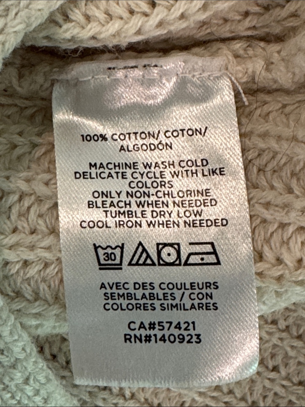 Loft Cotton Knit Sweater Size L - Picture 4 of 6